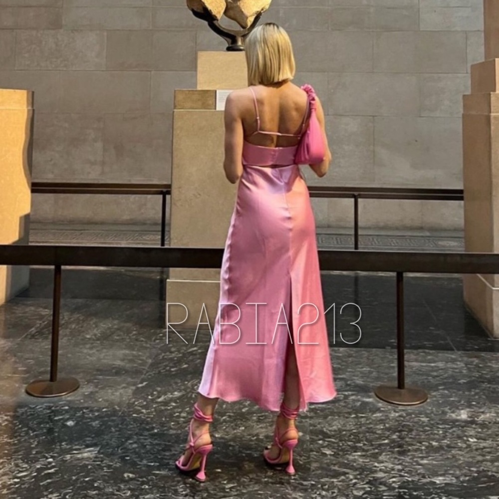 LAST 1!🔥ZARA SATIN EFFECT CUT OUT DRESS - Picture 15 of 17